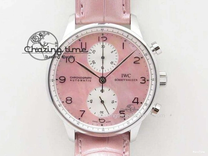 MIROTIME 0421 MoistureWicking Portuguese IW371491 ZF 1:1 Best Edition SS Blue Dial On Leather Strap A79350 (Slim Movement) V 7221